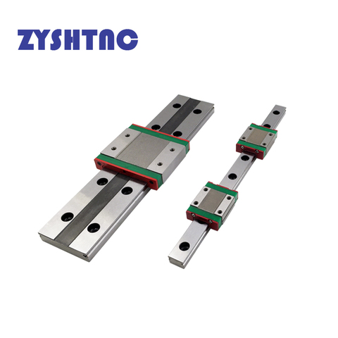 Free shipping CNC miniature linear rail MGW9C MGW12H MGW15H flanged widen linear block L=100 200 300 400 450 500 600 MGW9 MGW15C ► Photo 1/4