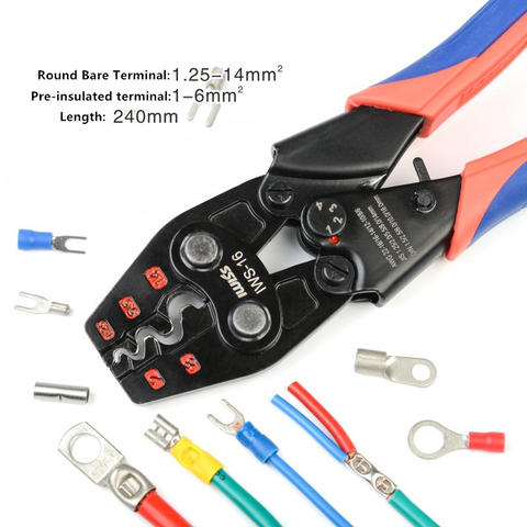 IWISS Ratchet Crimping Tool for Non-Insulated Terminals from AWG 22-6 with Polished Jaw ► Photo 1/4