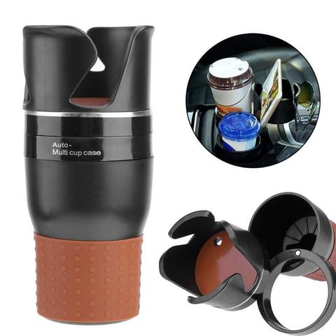 VODOOL Car Bottle Drinks Holders Rotatable Cup Holder Coins Keys Sunglasses Phone Organizer Box Stowing Tidying Case Car Acces ► Photo 1/6