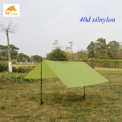3F ul Gear 40d silnylon high quality   outdoor small  tarp shelter   beach awning footprint ► Photo 1/6