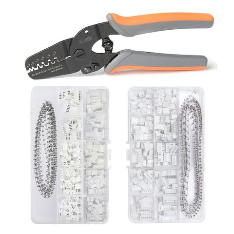 IWS-2820 PH2.0/XH2.54 460pcs Connectors set Mini Micro Open Barrel Crimping pliers  hand Tool for JAM, Molex, Tyco, JST Terminal ► Photo 1/6