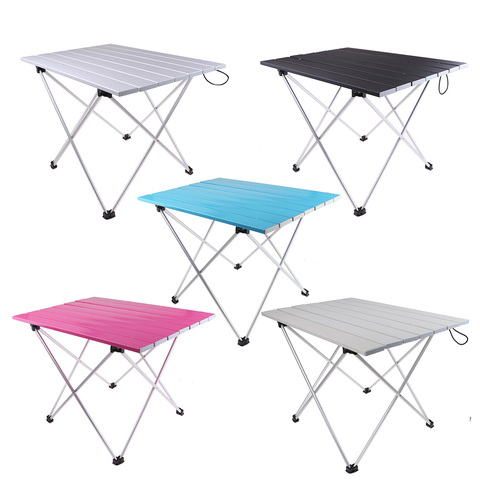 Outdoor Aluminium Foldable Picnic Camping Desk Table Ultralight Compact Size with Storage Pouch for Tailigating Backyard Fishing ► Photo 1/1