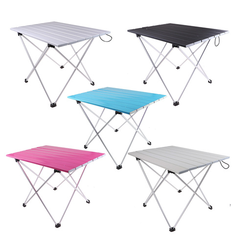 Outdoor Aluminium Foldable Picnic Camping Desk Table Ultralight Compact Size with Storage Pouch for Tailigating Backyard Fishing ► Photo 1/1