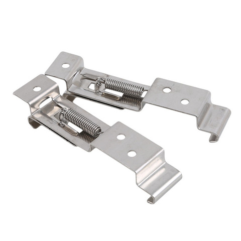 European Car License Plate Frame Holder Trailer Number Plate Clips Spring Loaded Stainless Steel Bracket ► Photo 1/6