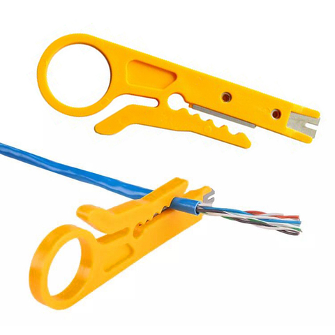 1pcs Stripping Wire Cutter Portable Wire Stripper Knife Crimper Pliers Crimping Tool Cut Line Pocket Multitool Electrician tools ► Photo 1/6