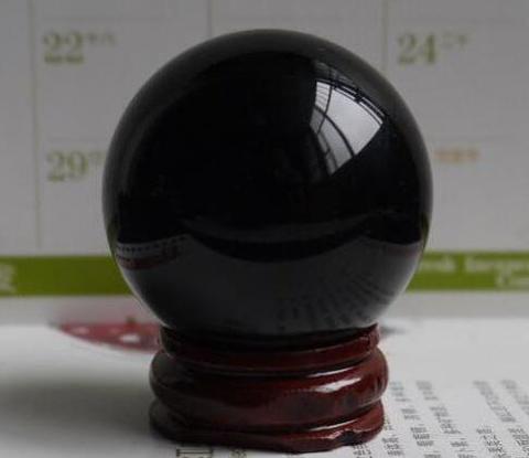 Natural  Obsidian  Crystal Ball Healing Stone ► Photo 1/6