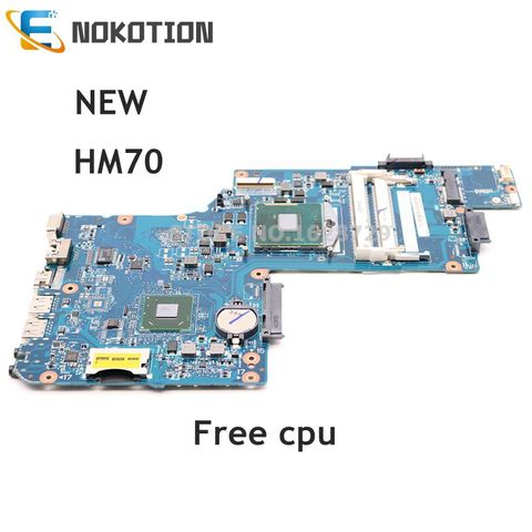 NOKOTION NEW H000052740 H000052730 For Toshiba Satellite L850 C850 Laptop Motherboard 15.6 inch HM70 GMA HD DDR3 Free cpu ► Photo 1/6