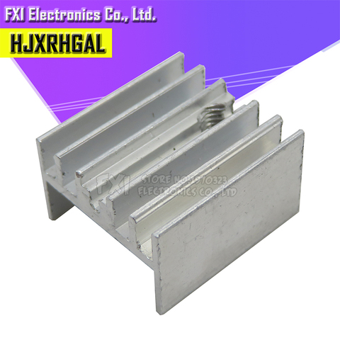 10Pcs Aluminum Heatsink Radiator With Transistor 15*10*16mm TO-220 hjxrhgal For Transistors TO220 white ► Photo 1/1