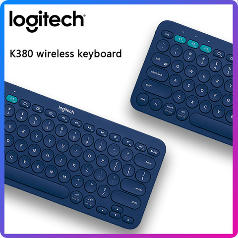 Logitech K380 wireless Bluetooth keyboard portable multi-device Apple phone ipad computer mac ultra-thin mute keyboard ► Photo 1/6