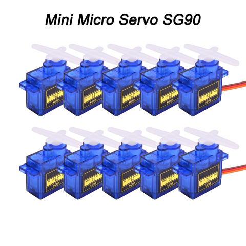 5pcs / 10pcs / 20pcs / 50pcs / 100pcs / 200pcs lot New SG90 SG 90 9G Mini Micro Servo for RC 250 450 Helicopter Airplane Car RC ► Photo 1/6