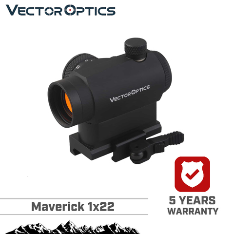 Vector Optics Maverick 1x22 Tactical Compact Red Dot Sight Scope with Quick Release QD Mount For Real Rifles Handguns Airsoft ► Photo 1/6
