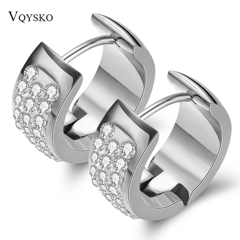 Wholeslae Fashion Stainless Steel Crystal Earrings With CZ Stone ► Photo 1/6