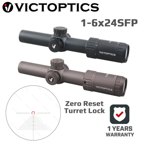 VictOptics AGN 1-6x24SFP Rifle Scope Sight 5Level Illumination Turret lock Re-set Zero System For Airsoft Rimfire .177 .223 5.56 ► Photo 1/1