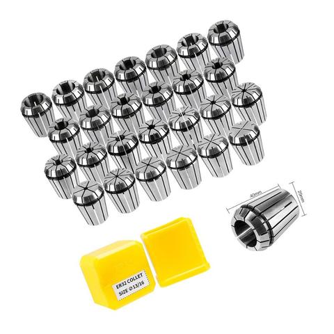 high quality ER8 ER11 ER16 ER20 ER25 ER32 ER40 Set ER collet chuck for CNC milling tool Engraving machine motor Lathe Tool ► Photo 1/6