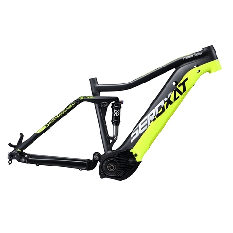 2022 E-BIKE 29ER motor bike frmae  suspension frame aluminium alloy cross country electric frames shock bicycle downhill frame ► Photo 1/6