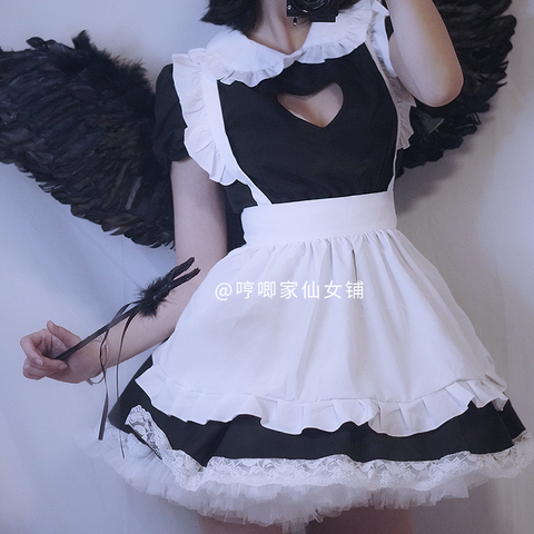 Japanese Cute Pajamas Lolita Sweet Maid Dress Women Anime Cosplay Costumes Sexy Lingerie Lace Babydoll School Girl Costume ► Photo 1/5