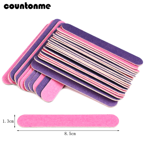 100pcs Double-sided Wood Nail Files Disposable Mini Nail Manicure Tools grit 150/180  85mm Pedicure sanding wood nail buffer ► Photo 1/6