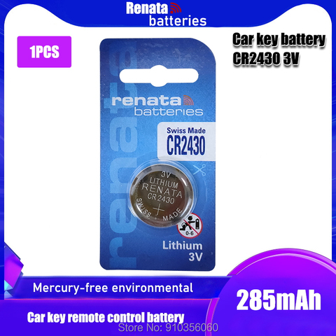 1pcs/pack RENATA CR2430 Button Batteries DL2430 BR2430 Cell Coin Lithium Battery 3V CR 2430 For Watch Electronic Toy Remote ► Photo 1/6