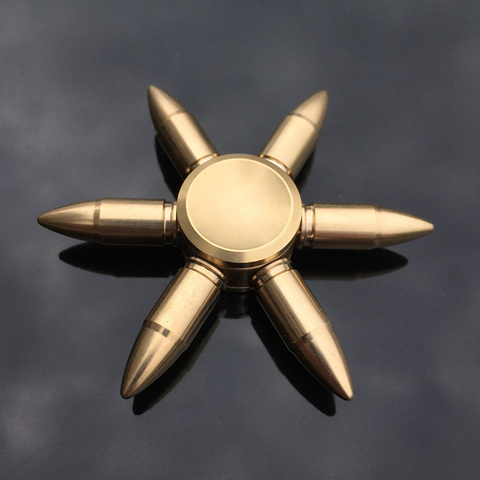 Copper Core Bullet Shape Hand Spinner Fidget Spinner Finger Spinner Metal Spiner with Box Anti Relieve Stress Toys for Adult ► Photo 1/6