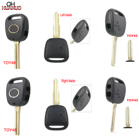 SALE ! Remote Key Shell for Toyota Carina Estima Harrier Side Button 1 Buton 2 Key Case Fob Blade Length 45mm TOY43 TOY48 ► Photo 1/4