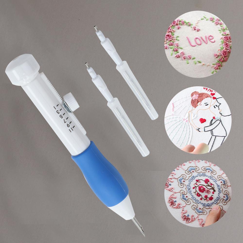 Hot Practical ABS Plastic DIY Magic Embroidery Pen Set Needle knitting  Needles Tool Fancy Interchangeable Punch needlework Stitc - Price history &  Review, AliExpress Seller - Shop5419109 Store