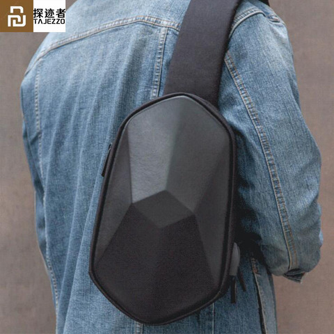 Xiaomi BEABORN Polyhedron PU Backpack Cool Bag Waterproof Fashion Leisure Sports Chest Pack Bags For Men Women Travel Camping ► Photo 1/1