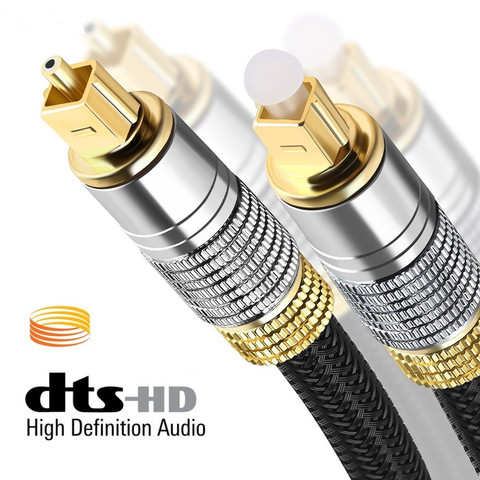 Digital Optical Audio Cable Toslink Coaxial SPDIF Dolby 7.1 Soundbar 5.1 Fiber Cable for HI-FI Sound Bar Home Theater PS4 Xbox ► Photo 1/6