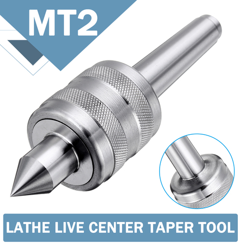 New Accuracy Steel Silver MT2 0.001 Lathe Live Center Taper Tool Live Revolving Milling Center Taper Machine Accessories ► Photo 1/6