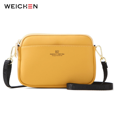 WEICHEN Fashion Small Shoulder Bags for Women Soft Leather Ladies Mini Crossbody Messenger Bag Designer Bolsa Sac Female Bolsos ► Photo 1/6