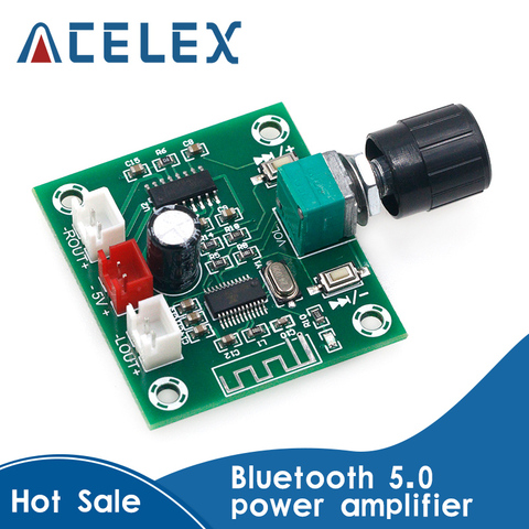 XH-A158 ultra clear Bluetooth 5.0 power amplifier board pam8403 small power DIY wireless speaker amplifier board 5W*2 ► Photo 1/6