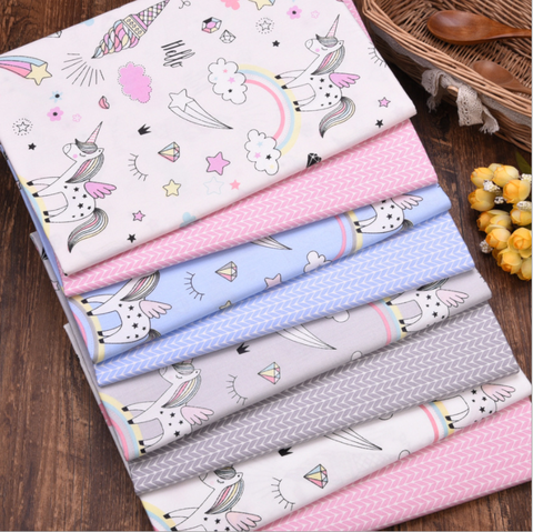 Cartoon Horse 100% Cotton Fabric DIY Sewing Craft Patchwork Quilting Fat Quarter Tecido Clothes Tilda For Baby Sheet Textiles ► Photo 1/6