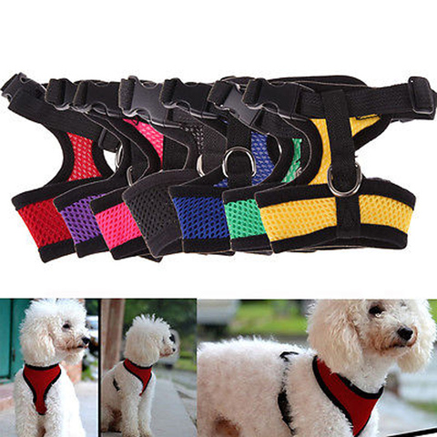 Free Shippiing Small Dog Pet Harness and Leash Set Puppy Cat Vest Harness Collar For Chihuahua Pug Bulldog Cat arnes perro ► Photo 1/6