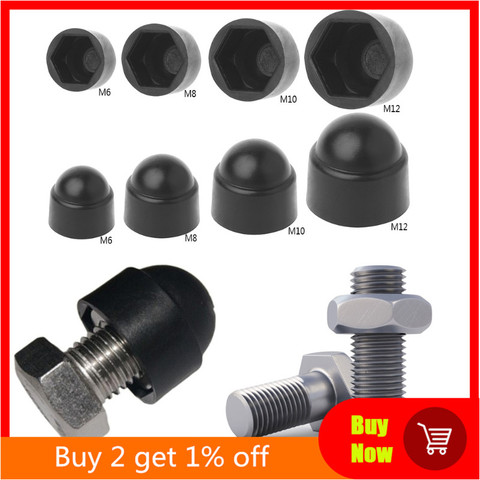 10Pcs M6 M8 M10 M12 Bolt Nut Dome Protection Caps Covers Exposed Hexagon Plastic ► Photo 1/6