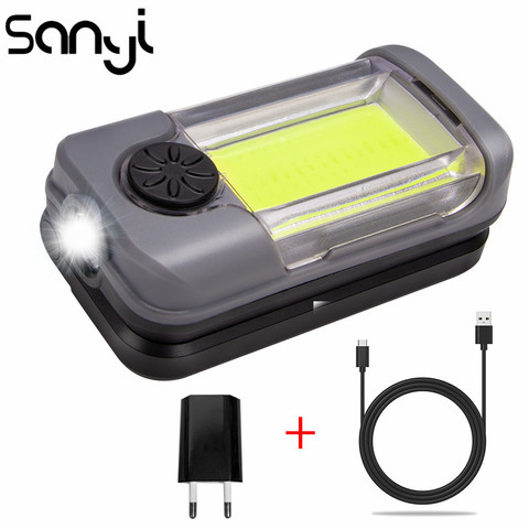Portable XP +COB Flashlight Super Bright LED Lantern Built-in Charging Battery Linternas for Camping Rotary Switch Torch Lamp ► Photo 1/6