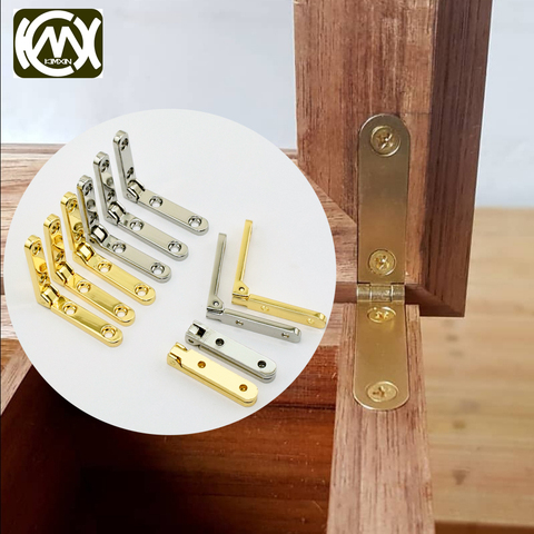 KIMXIN 2pc 30*30mm*95deg high-grade Zinc alloy 4 hole Penbox hinges Woodenbox Collectionbox jewelrybox simple hinge With screws ► Photo 1/6