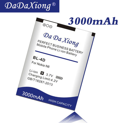 Da Da Xiong Original 3300mAh BL-4D Li-ion Phone Battery for Nokia N97 mini,N8,E5-00 E5 E7 T7 Cell phone Battery ► Photo 1/4