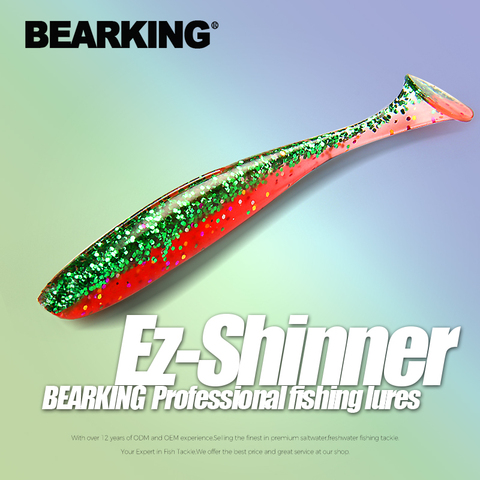 BEARKING EZ shinner Fishing Lures 50mm 75mm 100mm Wobblers Carp Fishing Soft Lures Silicone Artificial Double Color Baits ► Photo 1/6