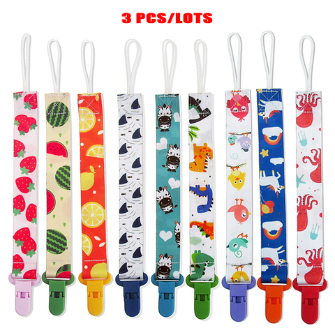 3 Pcs/Set Baby Pacifier Clip Pacifier Chain Dummy Clip Nipple Holder Chupetas Para Children Pacifier Clips Soother Holder ► Photo 1/6