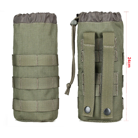 Outdoor Tactical Molle Water Bottle Pouch Portable Camping Water Kettle Bags for Backpack Vest Men's Travel Cycling Camping Bag ► Photo 1/6
