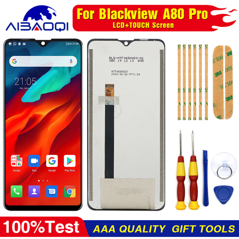 New Original For Blackview A80 pro LCD Display with Touch Screen Digitizer  Assembly Replacement parts +Tool + 3M Adhesive ► Photo 1/6