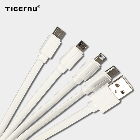 Tigernu New 4.0A USB Cable 3 In 1 Quick Charge IOS/ Type-C/ Android Super Data Cable Faster Than Normal ► Photo 1/6
