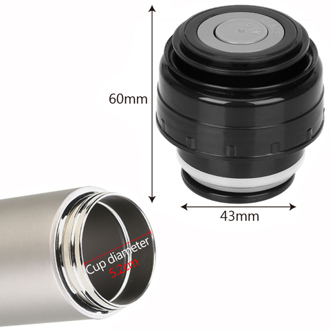 Vacuum Flask Lid Outdoor Travel Cup Thermos Cover Mug Outlet Bullet Flask Cover Stainless Thermoses Accessories 5.2cm ► Photo 1/6