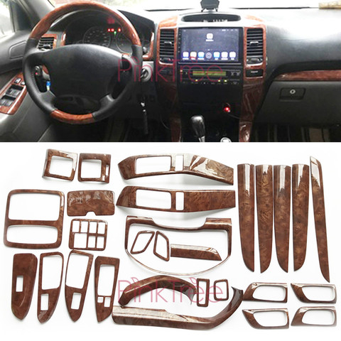 Interior Wooden Color Moulding Trim Panel Cover Car Styling 2003-2009 For Toyota Land Cruiser 120 Prado FJ120 Accessories ► Photo 1/6