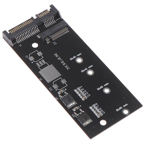 M.2 NVME SSD Convert Adapter Card NVME/AHCI SSD Upgraded Kit for SATA revision I/II/III (1.5/3.0/6.0 Gbps) ► Photo 1/6