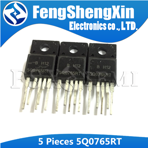 5PCS 5Q0765RT TO-220F 5Q0765R TO220F-6 5Q0765 KA5Q0765RTH KA5Q0765RT Power Switch ► Photo 1/1