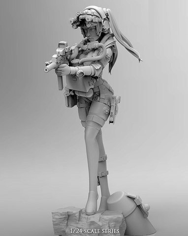 [tusk model]resin figure 75mm scale resin model kits unpainted miniatures n75023 ► Photo 1/1