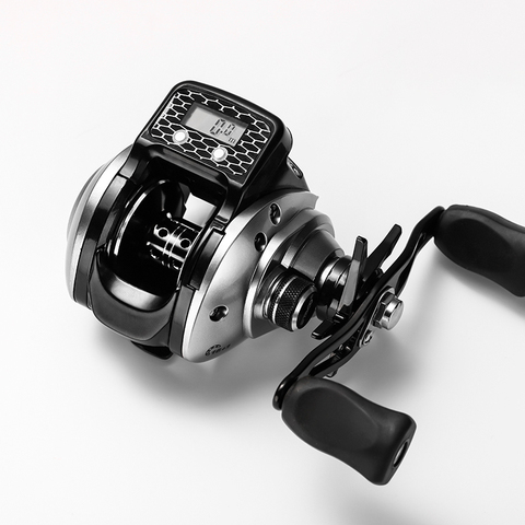 Fishing Reel with Digital Display 6.3:1 16+1BB Left/Right Hand Low Profile Line Counter Pesca High Quality ► Photo 1/6