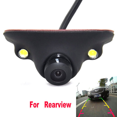 Mini CCD HD Night Vision 360 Degree Car Rear View Camera Front Camera Front View Side Reversing Backup Camera 2 LED ► Photo 1/6