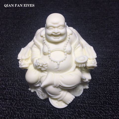 Sitting position Laughing Buddha statue,Fortune Dragon Chair Buddha，Modern art sculptureHome God of Wealth Furnishing Statuette ► Photo 1/5