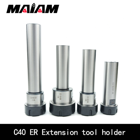 C32 ER25 ER32 ER40 Extension rod Tool holder 100L 150L 200L CNC Lathe Milling Machine Lengthened Toolholder er collet nut wrench ► Photo 1/6